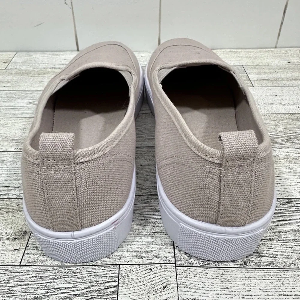 NEW ASOS Canvas Beige Tan slip on canvas shoes size US 8 - Picture 4 of 8
